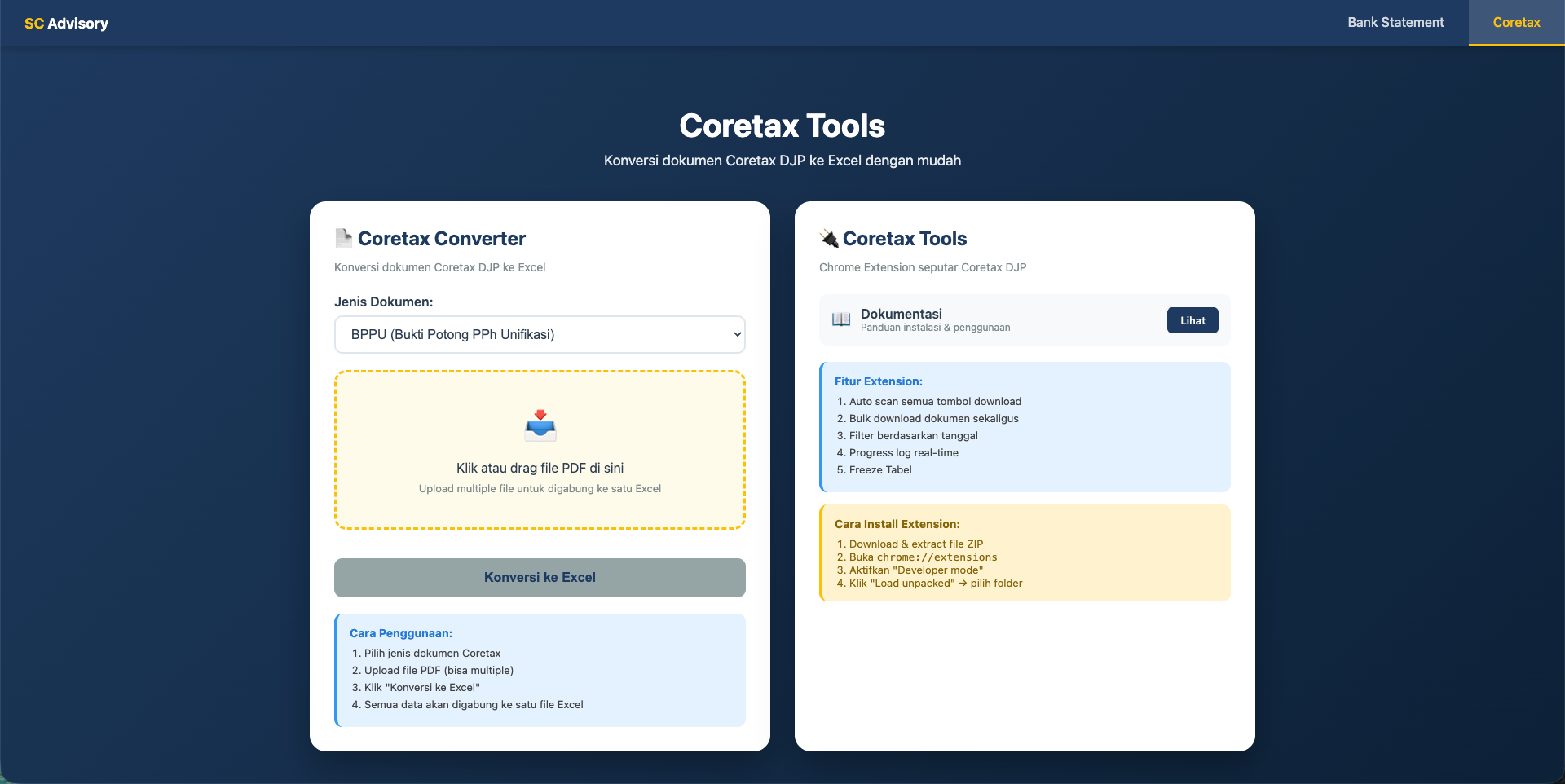 Coretax Supporting Tools